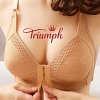 Triumph - 【M-7XL】Triumph -Novo suti&atilde; feminino sexy 2023 Roupa &iacute;ntima de algod&atilde;o confort&aacute;vel e sem costura sem costura