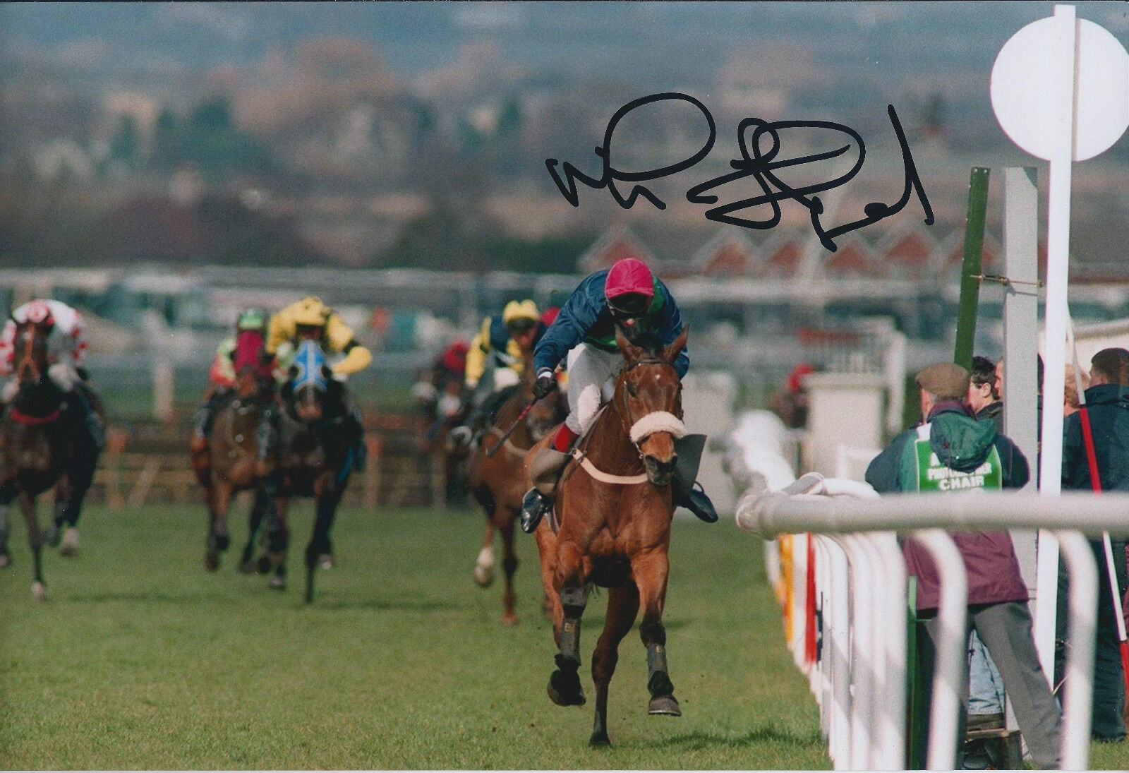 Mick Fitzgerald SIGNED Champion Jockey Autograph 12x8 Photo Poster painting AFTAL COA Genuine