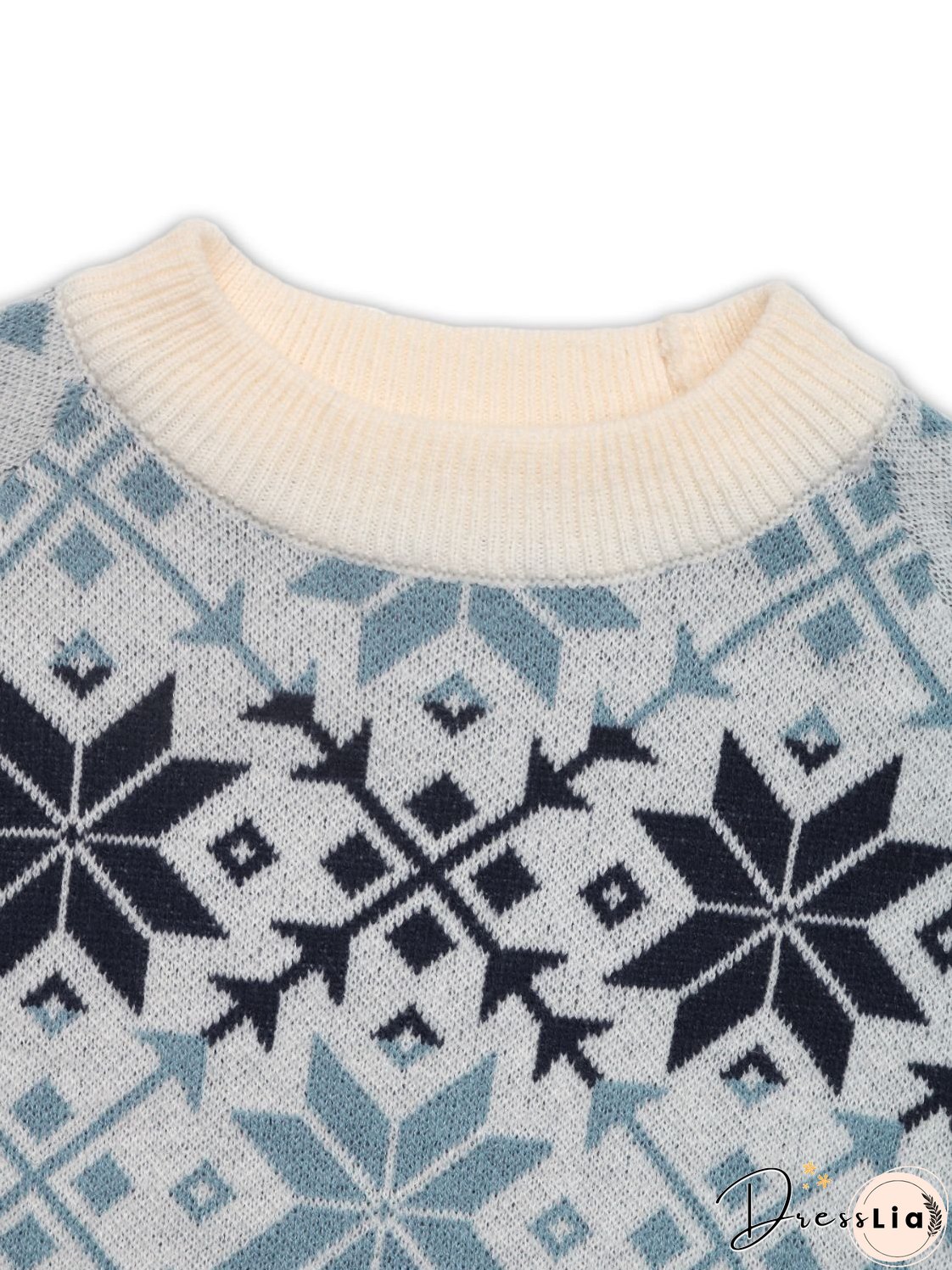 Perfee Graphic Round Neck Long Sleeve Sweater