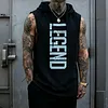 Men's Casual Street Gym Hooded Tank Top by Inlyline