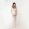 Maternity Photography Long Dress V-neck Maxi Lace Dress