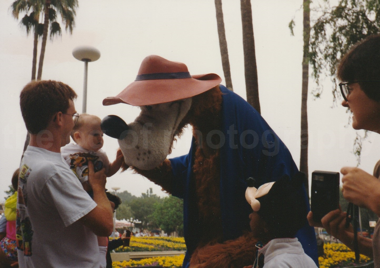 Disney Moment FOUND Photo Poster painting ColorOriginal Snapshot VINTAGE 83 1