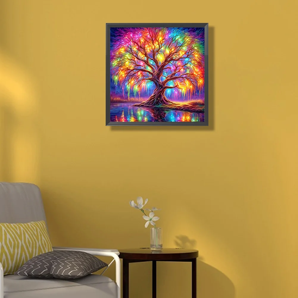 Partial AB Diamond Painting - Full Round Drill - Tree of Life(Canvas|45*45cm)