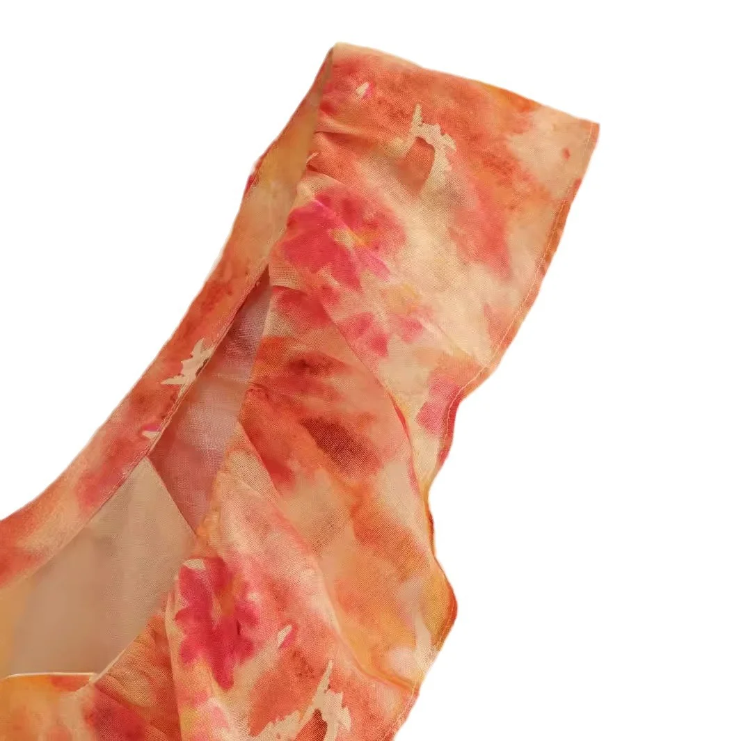 Woherb Woherb Dress 2024 Summer New Design Sense Niche Cross Flounce Print Dress Woman-Outfit Ideas