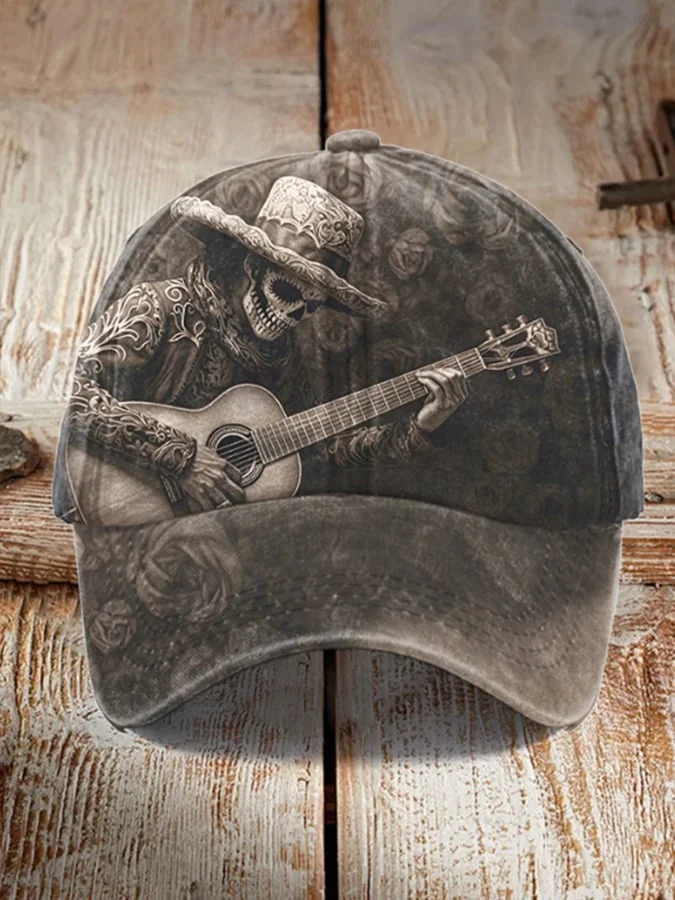 Unisex Vintage Western Art Print Hat