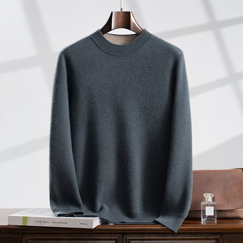 100 Cashmere Sweater For Men High-end Thicken REAL SILK LIFE