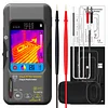 BSIDE Thermal Imaging Camera Multimeter, 320 x 320 IR Resolution with 15 Thermal Palettes, 20000 Counts with 3.98 Inch Touch LCD, Measuring Cap, AC Clamp, Temperature Diode for Electrical Home Electronic Inspection