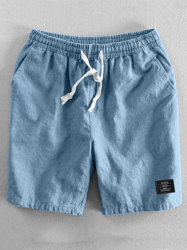Men's Casual Cotton And Linen Versatile Daily Shorts-Customized products