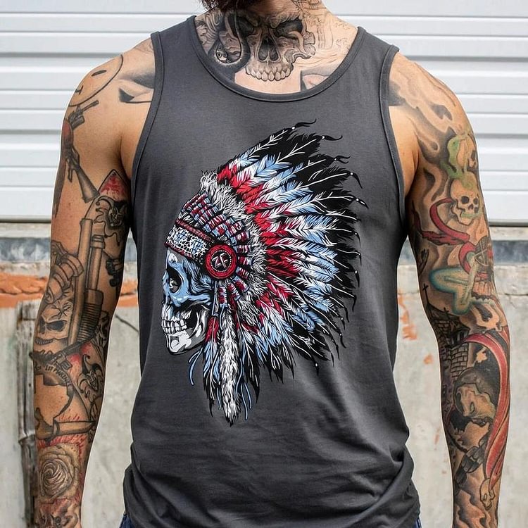 Men'S Fashion Casual Printed Vest