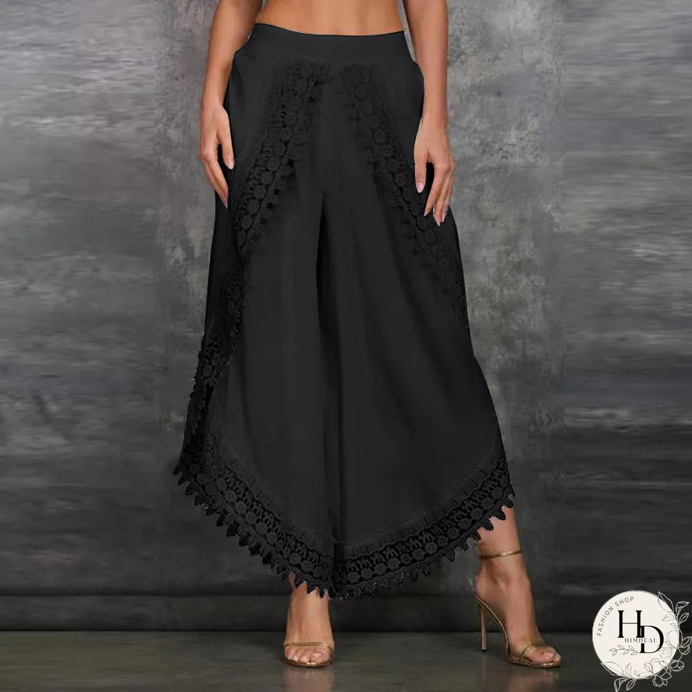 Summer Irregular High Waist Pantalon Fahion Lady Casual Pants Women's Long Pants Wide Leg Pants