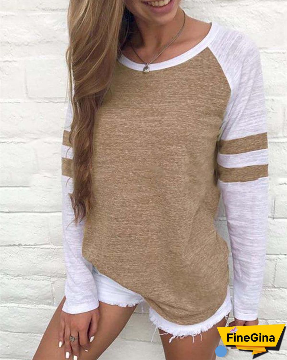 Plus Size Multi-color Tops Holiday Fall Daily Casual Blouse