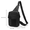 Multifunctional Chest Bag Crossbody Sling Bag for Cycling Hunting (Black)