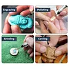  Rechargeble Engraving Pen with Bits Mini Engrave Polishing Tool Kit Electric Engraver Etching Pen for Jewelry Wood Resin Glass Ceramic Stone Metal Plastic Egg