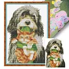 (Multi Style)Butterfly-Partial Embroidery 2 Strands 14CT Stamped Cross Stitch-45*35CM