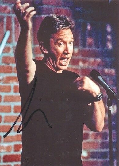 Tim Allen genuine autograph 5x7