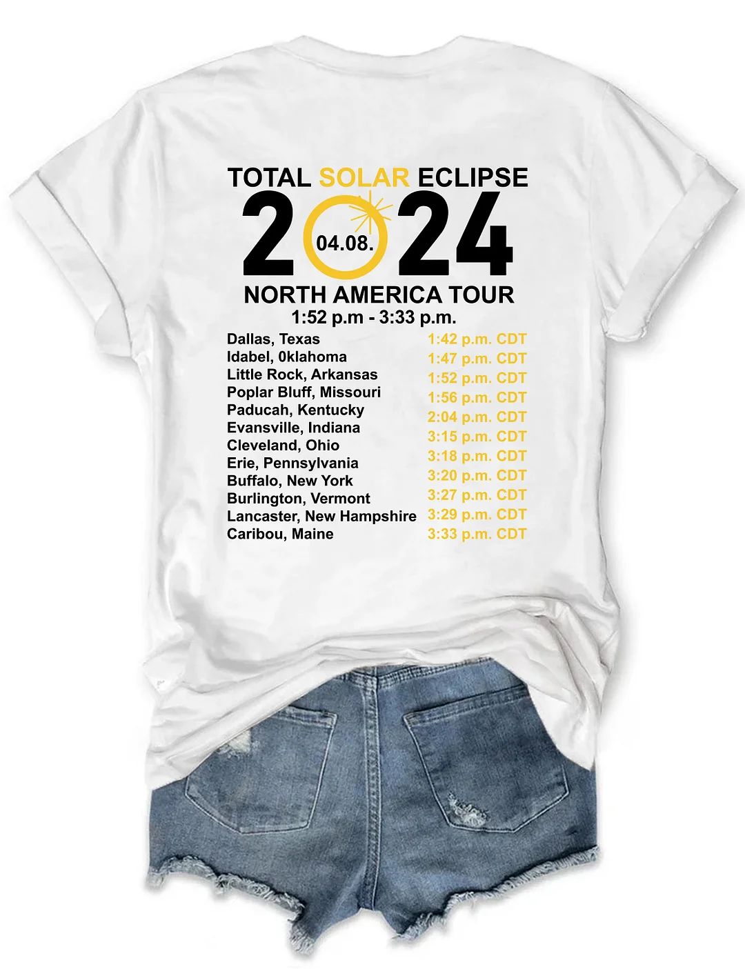 Total Solar Eclipse 2024 T-shirt