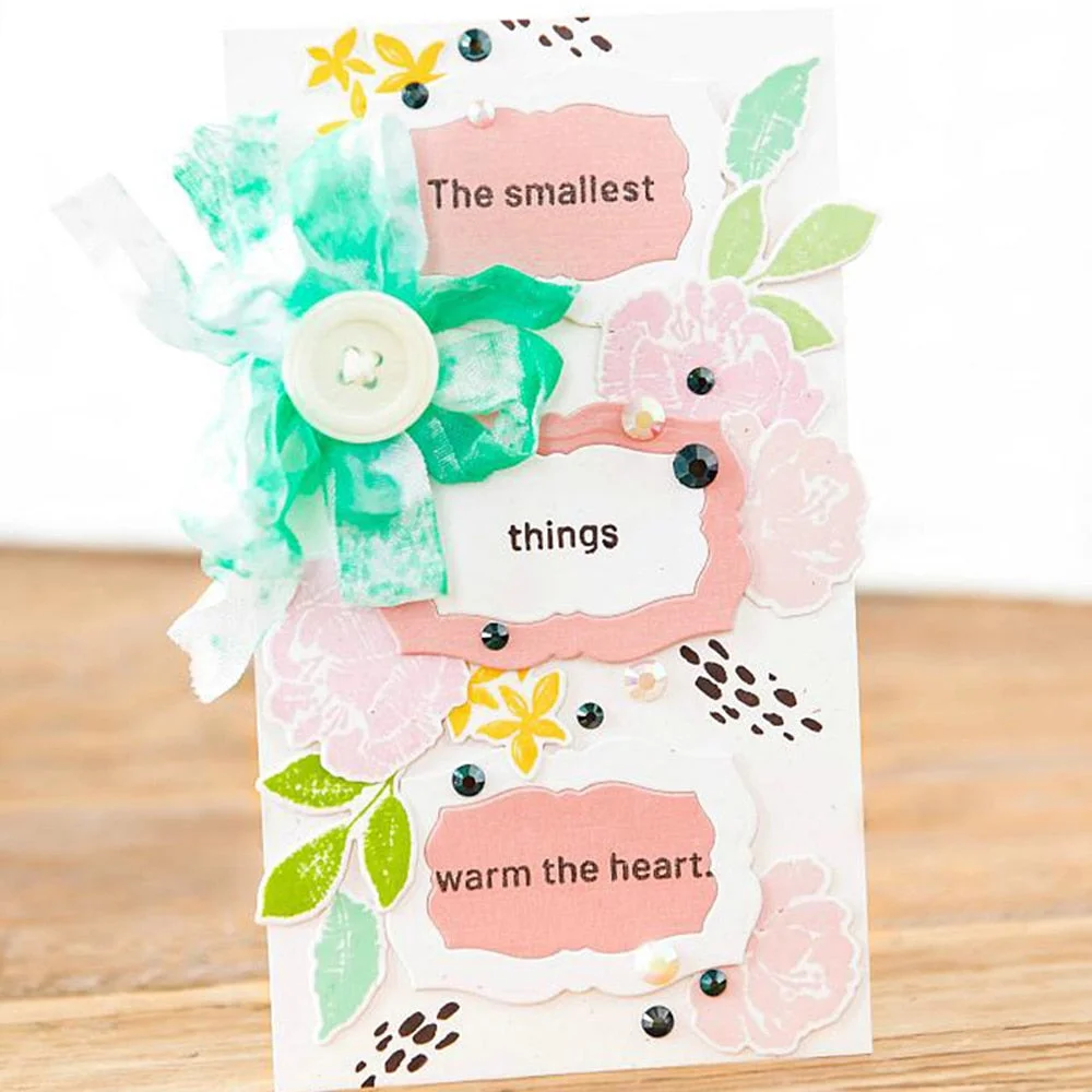 Metal cutting die label frame set die scrapbook embossed paper craft photo album card stamping art cutting die