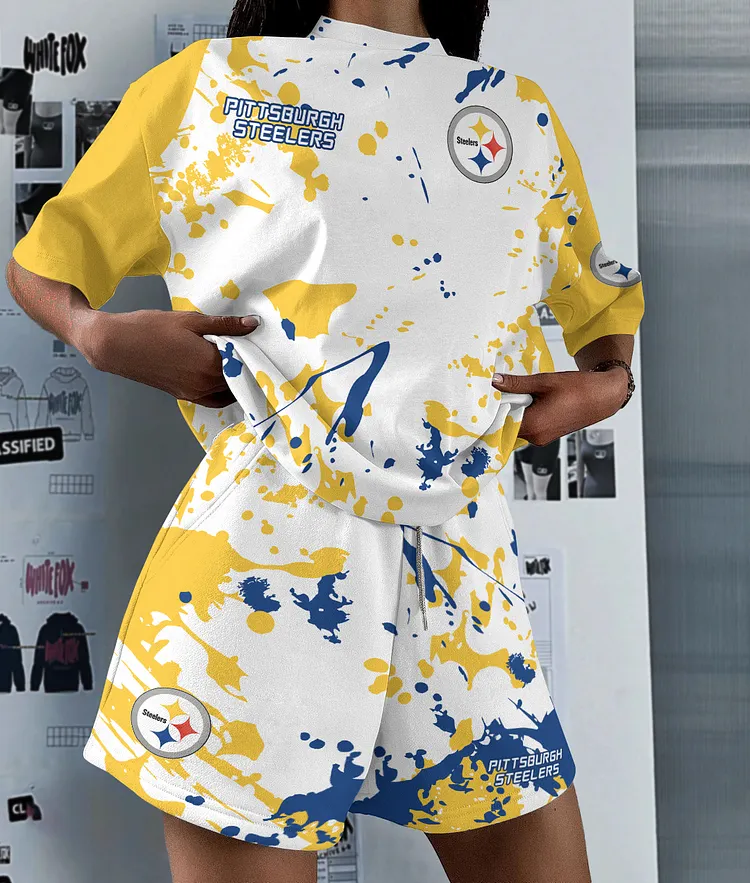 Pittsburgh Steelers Limited Edition Top And Shorts Two-Piece Suits