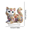 DIY Colorful Cat Special Shaped Diamond Art Desktop Decor