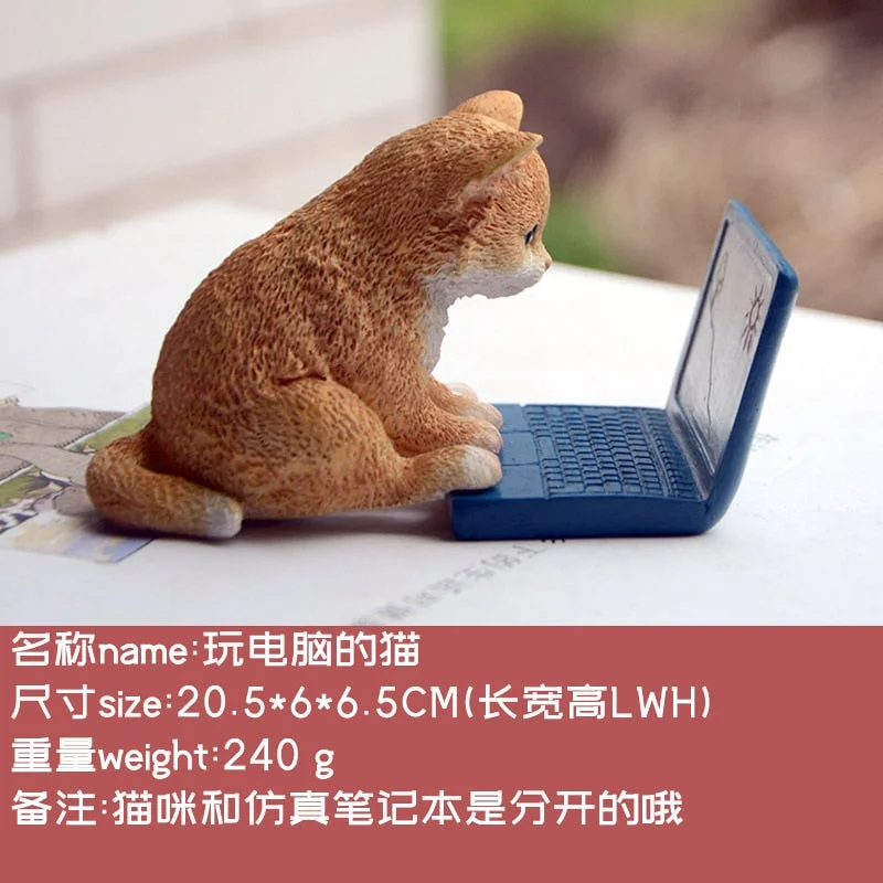 Everyday Collection Easter Kawaii Cat Home Decoration Accessories Animal Figurines Maneki Neko Sculpture Miniature Fairy Garden