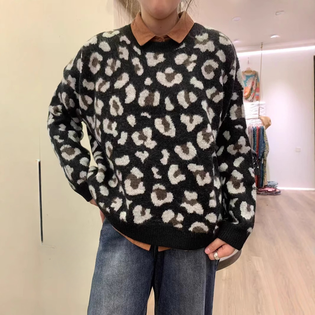 Chicfifth Sweater Women Winter Long Sleeve High Quality Autumn Vintage Top Knitted Cardigan