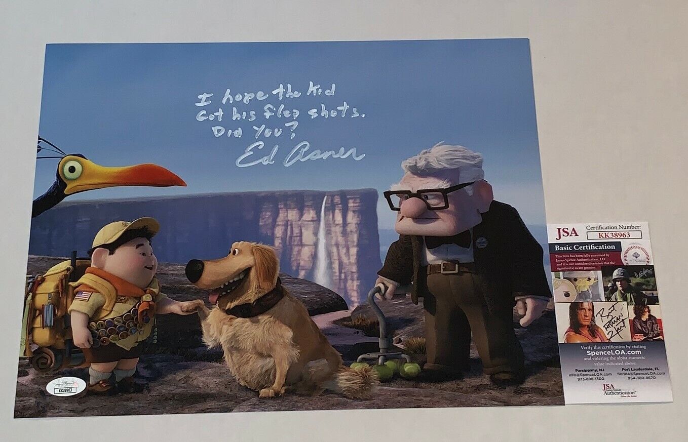 Ed Asner Disney signed Up 11x14 Photo Poster painting autographed Carl Fredricksen 3 JSA