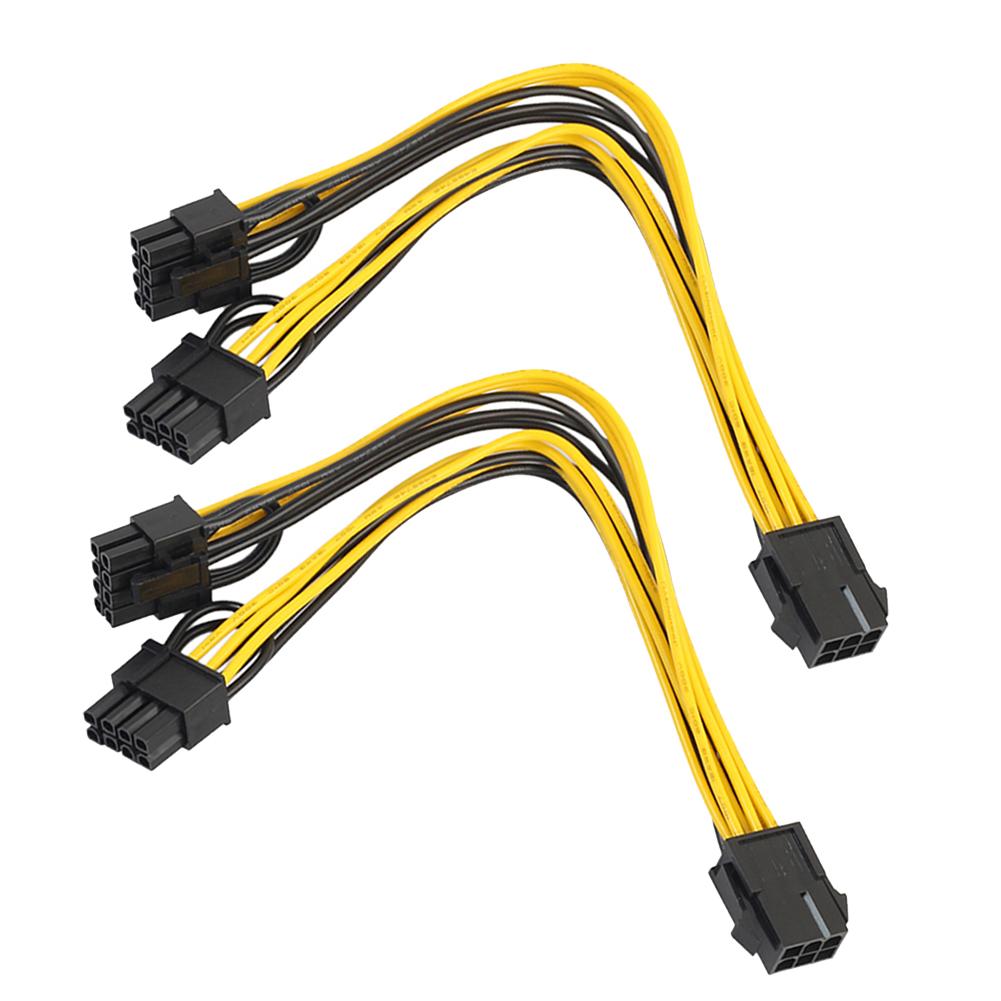 

2pcs 6pin Female to Dual 8pin, 501 Original