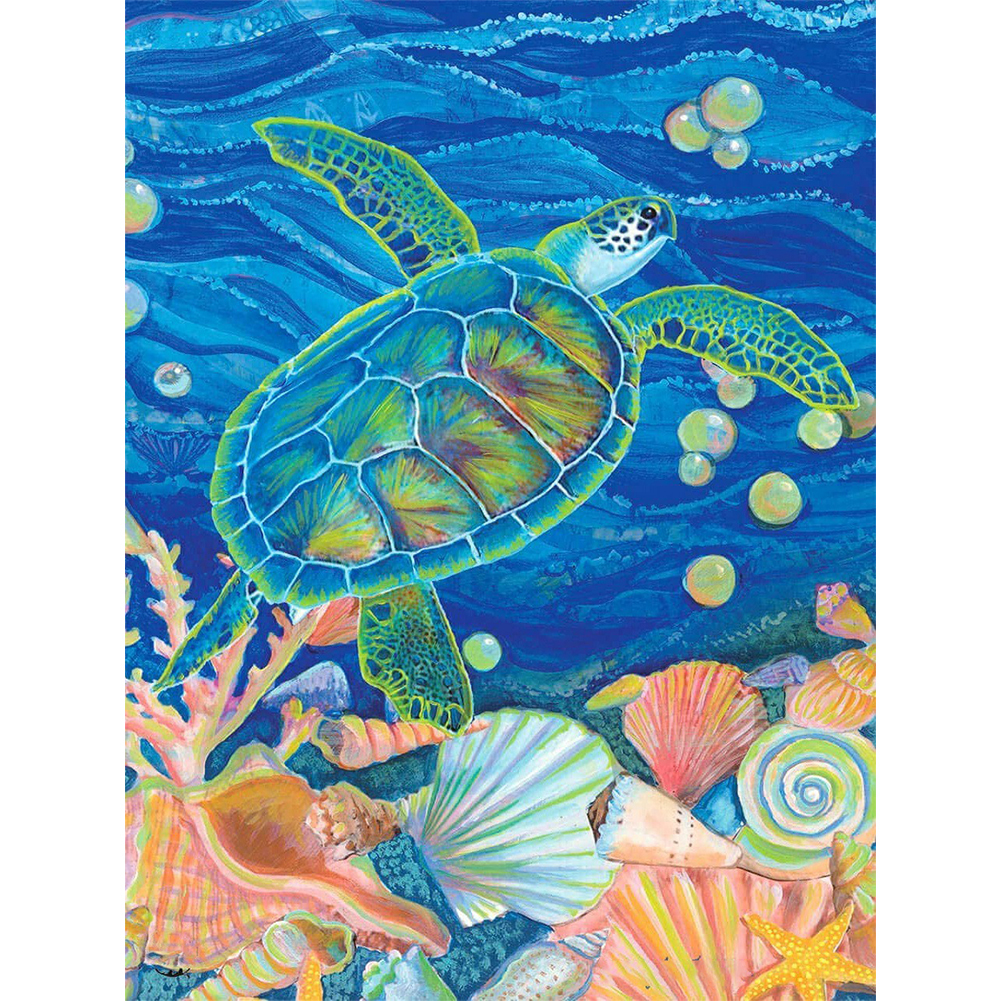 

Sea Turtle - Round Drill Diamond Painting - 30*40CM, 501 Original