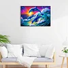 (60*40cm)Dolphin - Full Round Drill Diamond Painting