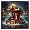 Christmas Mailbox-11CT Stamped Cross Stitch 45*45cm/17.72*17.72in