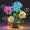 Luminous Rose Vase-11CT Stamped Cross Stitch 40*40cm/15.75*15.75in tapestrymarket