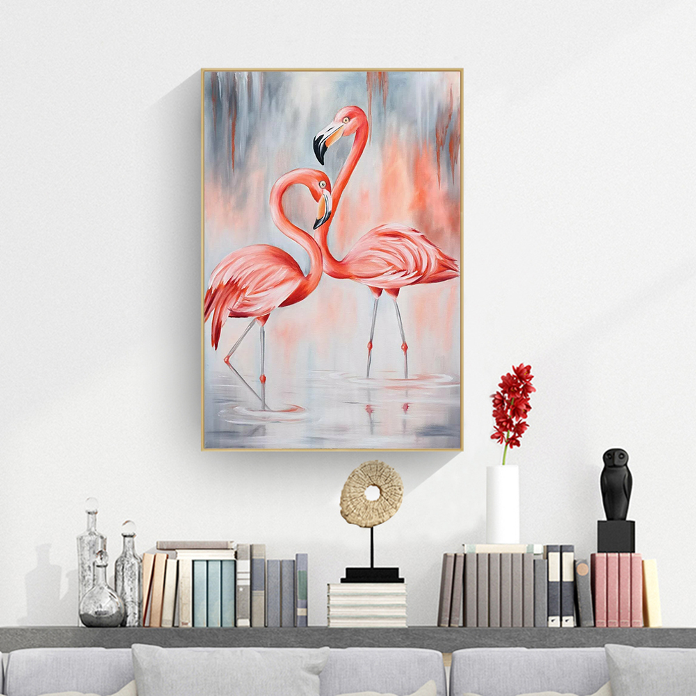 

(Multi-Size) Flamingos - Round/Square Drill Diamond Painting - 30*40CM, Square diamond 30*40cm, 501 Original