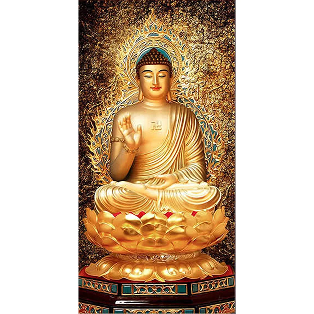 Big Size Round Diamond Painting - Buddha(45*85cm)