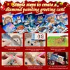 Snow Animals DIY Diamond Painting Greeting Cards with Envelopes