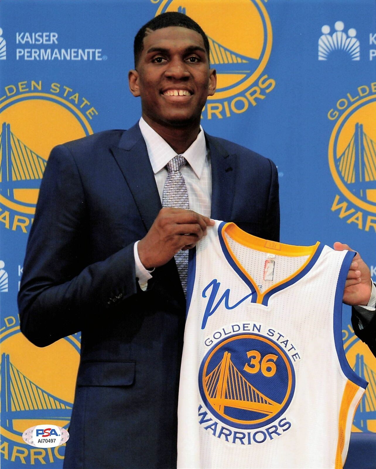 Kevon Looney signed 8x10 Photo Poster painting PSA/DNA Golden State Warriors Autographed