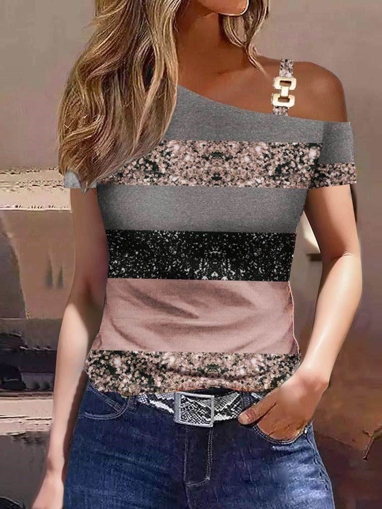 Women Long Sleeve V-neck Graphic Floral Printed Top