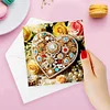 (US Only)6PCS DIY Heart Diamond Art Greeting Cards Congratulations Cards & Gifts