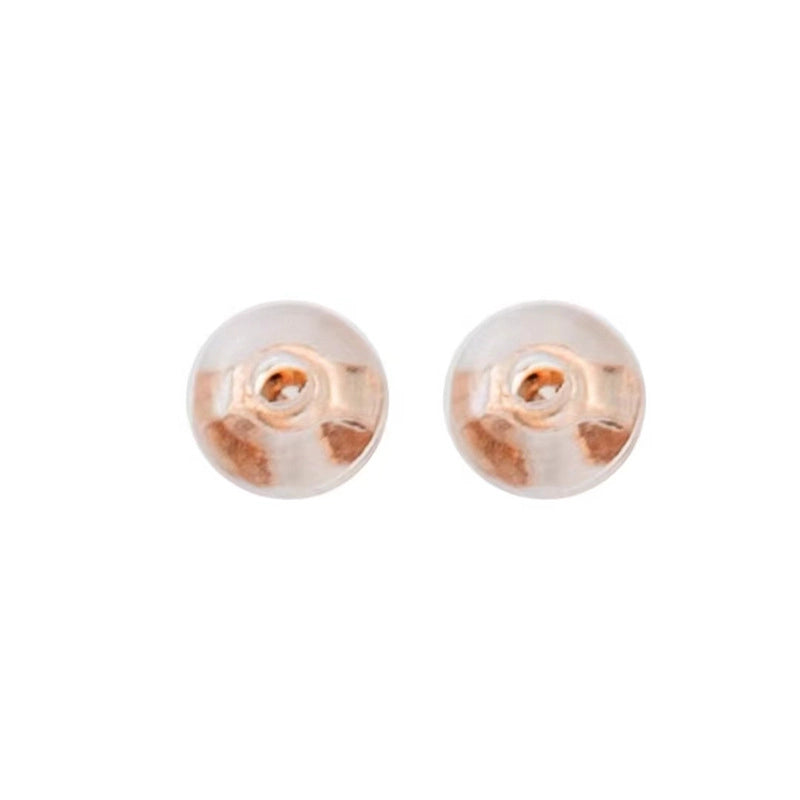 1 Pair Diameter 5mm 925 Sterling Silver Silica Gel Ear Nuts Earring Accessories