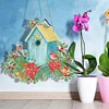DIY Diamond Painting Garland Bird House Rhinestone Hanging Wreath Set 