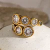 Chic Zircon 18K Golden Silver 