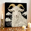 DIY Pearl Painting Sheep for Home Wall Decor with Frame(30x30cm)