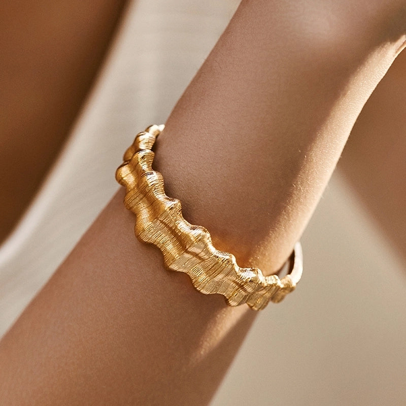 Copper Waves Bangle