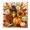 Happy Thanksgiving Day DIY 5D Diamond Painting Kit with Frame 25x25cm