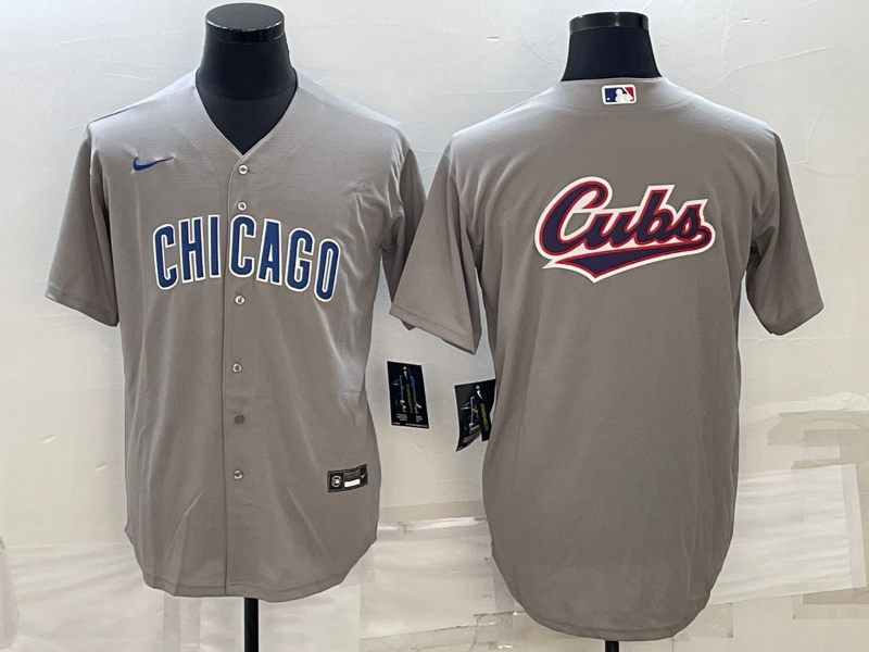Men's Chicago Cubs Gray Road Replica Team Jersey mysite