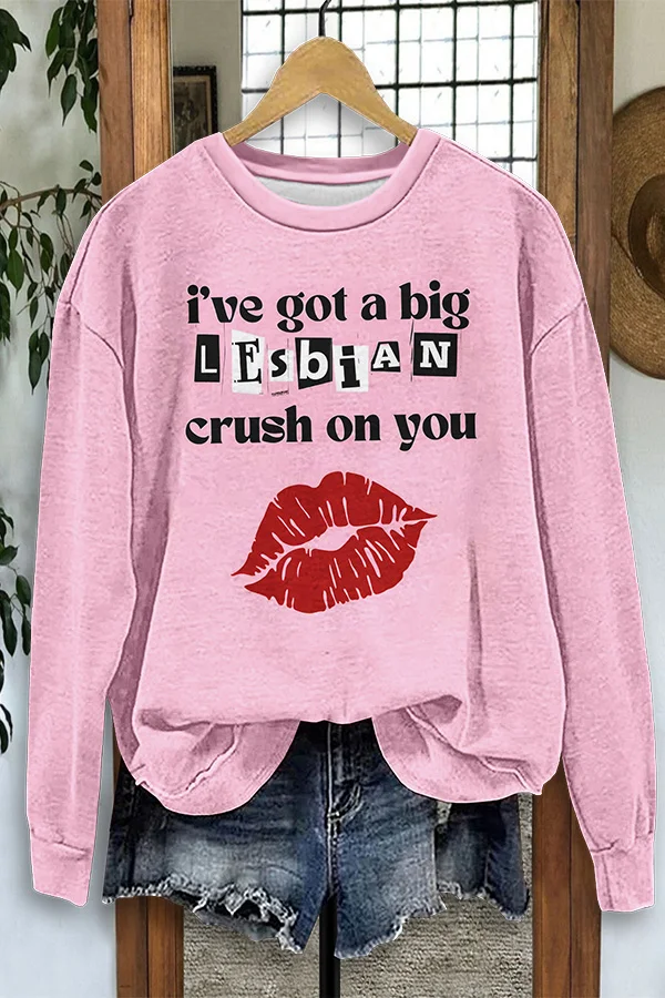 Lesbian Crush Valentine Sweatshirt