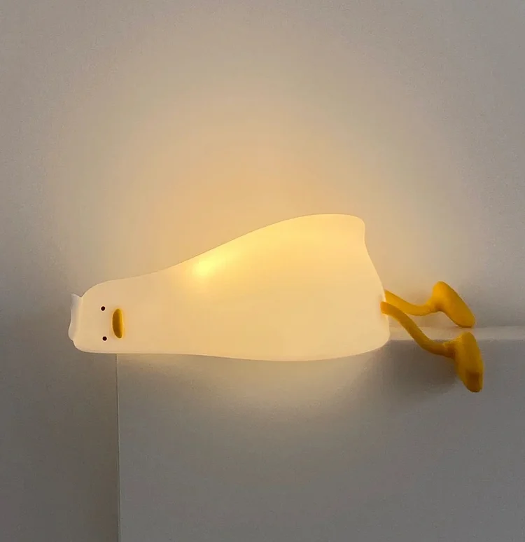 Lying Duck Silicone LED Night Lamp-Baby Gifts For Girls