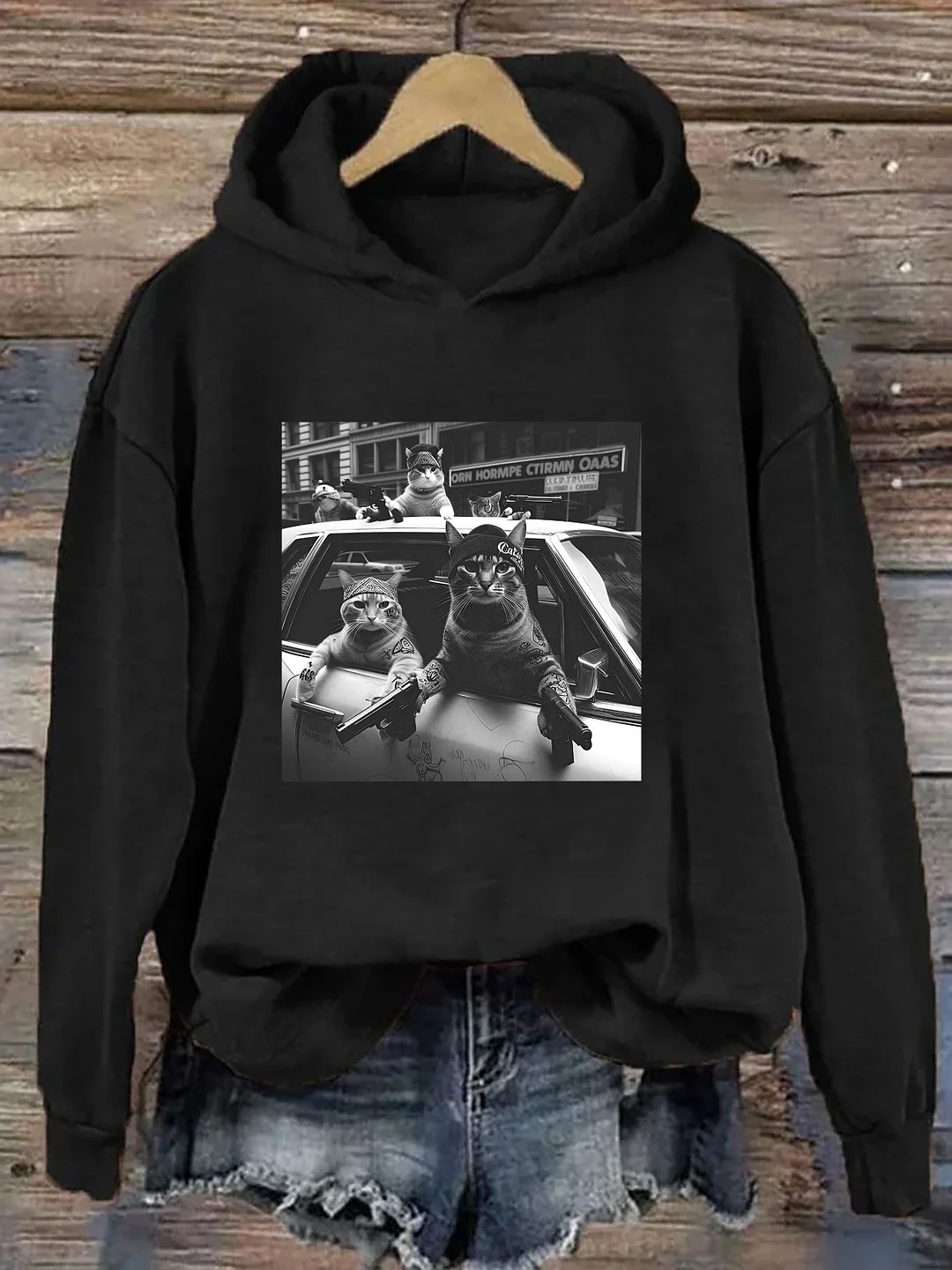 Funny Cat Gang Hoodie
