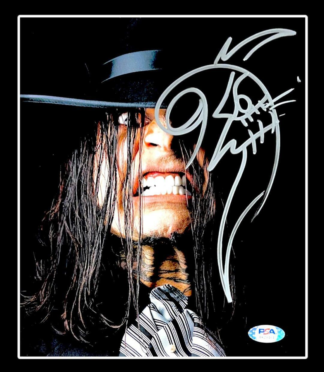 WWE JEFF HARDY HAND SIGNED 8X10 TAKER TRIBUTE Photo Poster painting WITH PROOF AND PSA COA 2