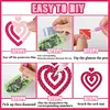 12 paires de boucles d&rsquo;oreilles en acrylique DIY en forme de diamant en c&oelig;ur de la Saint-Valentin pour adultes : boucles d&rsquo;oreilles en cristal pendantes d&eacute;corations pour femmes pour d&eacute;butantes f&ecirc;te artisanale cadeaux de festival