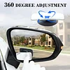 LivTee Blind Spot Car Mirror, Rectangular HD Glass Frameless Convex Side Mirror Blindspot, Reusable 360&deg; Wide Angle Rear View Car Mirrors with Powerful Adjustable Suction Cup - Exterior Mirrors